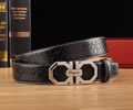 Ferragamo Leather belt best quality 1:1 W3.5