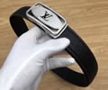 Louis Vuitton LV Leather belt best quality 1:1 W3.5