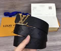 Louis Vuitton LV Leather belt best quality 1:1 W3.8