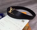 Louis Vuitton LV Leather belt best quality 1:1 W3.8