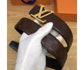 Louis Vuitton LV Leather belt best quality 1:1 W3.8