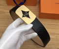 Louis Vuitton LV Leather belt best quality 1:1 W3.8