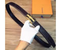 Louis Vuitton LV Leather belt best quality 1:1 W3.5