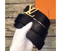 Louis Vuitton LV Leather belt best quality 1:1 W3.8