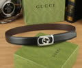GUCCI Leather belt best quality 1:1 W3.5