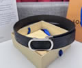 Louis Vuitton LV Leather belt best quality 1:1 W3.5
