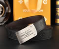 Louis Vuitton LV Leather belt best quality 1:1 W3.5