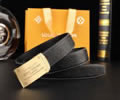 Louis Vuitton LV Leather belt best quality 1:1 W3.5