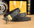 Louis Vuitton LV Leather belt best quality 1:1 W3.5
