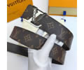Louis Vuitton LV Leather belt best quality 1:1 W4.0