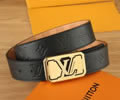 Louis Vuitton LV Leather belt best quality 1:1 W3.8