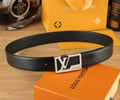 Louis Vuitton LV Leather belt best quality 1:1 W3.8