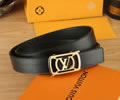 Louis Vuitton LV Leather belt best quality 1:1 W3.5
