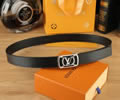 Louis Vuitton LV Leather belt best quality 1:1 W3.5