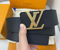Louis Vuitton LV Leather belt best quality 1:1 W4.0