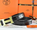 HERMES Leather belt bes quality