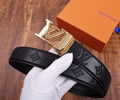 Louis Vuitton LV Leather belt best quality 1:1 W3.5