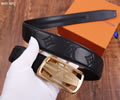 Louis Vuitton LV Leather belt best quality 1:1 W3.5