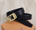 Louis Vuitton LV Leather belt best quality 1:1 W3.5
