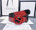 GUCCI Leather belt best quality 1:1 W3.8