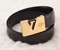Louis Vuitton LV Leather belt best quality 1:1 W3.8