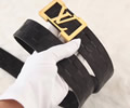 Louis Vuitton LV Leather belt best quality 1:1 W3.8