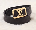 Louis Vuitton LV Leather belt best quality 1:1 W3.8