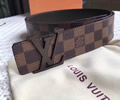 Louis Vuitton LV Leather belt best quality 1:1 W3.8