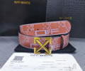 OFF WHITE Leather belt best quality 1:1 W 38MM