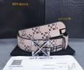 OFF WHITE Leather belt best quality 1:1 W 38MM