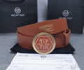 PHILIPP PLEIN Leather belt best quality 1:1 W 38MM
