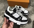 Louis Vuitton Trainer Sneaker Low Kids shoes best quality