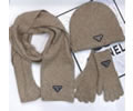 PRADA Scarves and Cap and glove Set 3 Piece