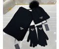 PRADA Scarves and Cap and glove Set 3 Piece