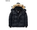 Canada Goose Wyndham Men Down Jacket Wolf hair