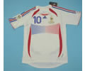 French away white 06 retro soccer jersey