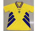 Sweden home yellow 94 retro soccer jersey