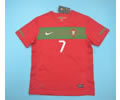 Portugal Home Red 2010 retro soccer jersey