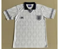 England home white 1990 retro soccer jersey