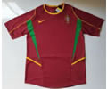 Portugal home red 2004 retro soccer jersey