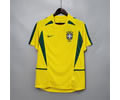 2002 Brazil home retro soccer jersey
