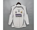 06-07 Real Madrid home long sleeve retro soccer jersey