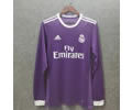 16-17 Real Madrid purple long sleeve retro soccer jersey