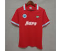 88-89 Napoli away red retro soccer jersey