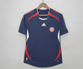 Bayern royal blue��06-07 Template��retro soccer jersey