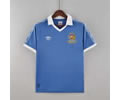 81-82 Man City home retro soccer jersey