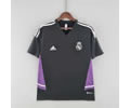 22-23 Real Madrid training suit black-purple border soccer jersey shirt