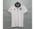 1990 England home retro soccer jersey