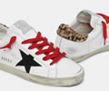 GGDB Super-Star sneakers with leopard-print heel tab and red laces