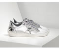 Golden Goose Sneakers BALL STAR in Pelle con Stella in Pelle SILVER SILVER MIRROR Lovers shoes